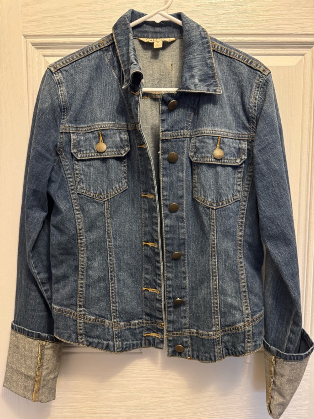 CAbi Women's Denim Jacket in Medium Blue